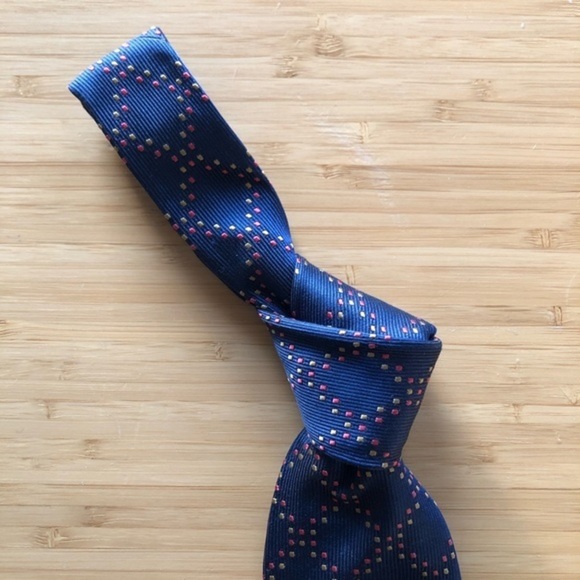 Drake’s for Paul Stuart RARE Silk Tie - Royal Blue - Picture 4 of 6